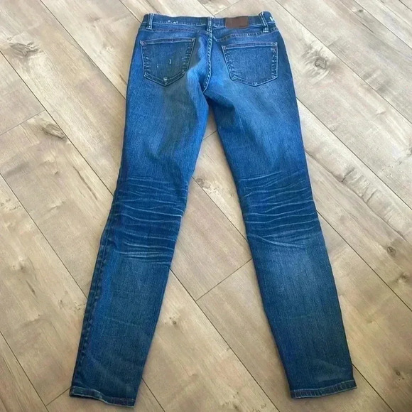 Madewell Skinny Skinny Jeans in Edmonton Wash Slight Distressed Sz 26 - Picture 6 of 9